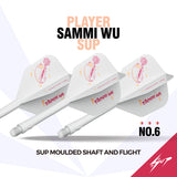Caliburn SUP Dart Flights - Formgepresster Schaft & Flight - Sammi Wu - Standard No6
