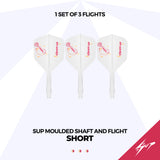 Caliburn SUP Dart Flights - Formgepresster Schaft & Flight - Sammi Wu - Standard No6