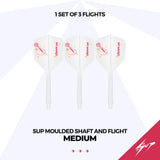 Caliburn SUP Dart Flights - Formgepresster Schaft & Flight - Sammi Wu - Standard No6