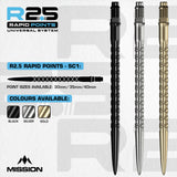 Mission R2.5 Rapid Dartspitzen - Stahlspitze - SC1