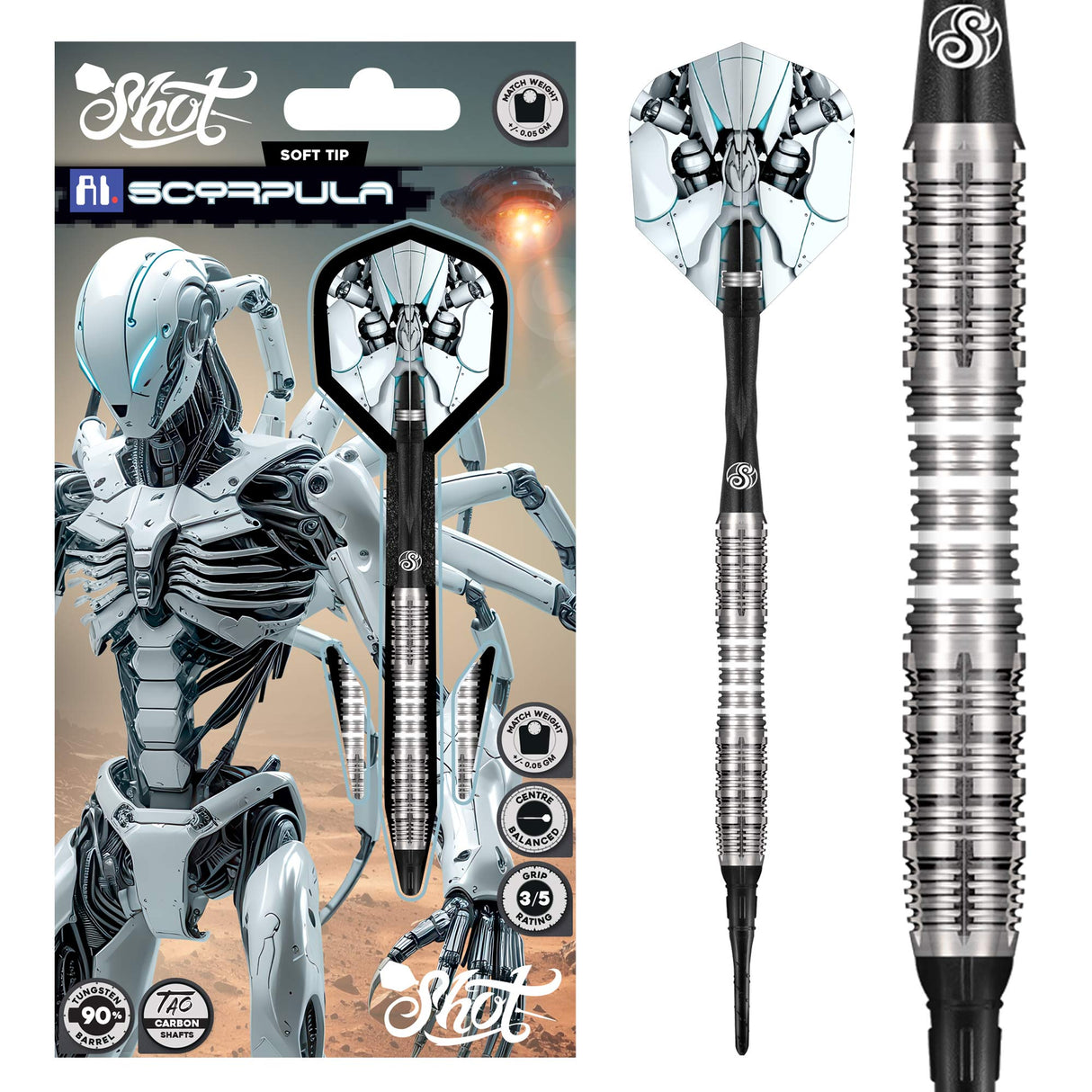 Shot AI Darts - Welche Spitze - 90% Tungsten - Scorpula