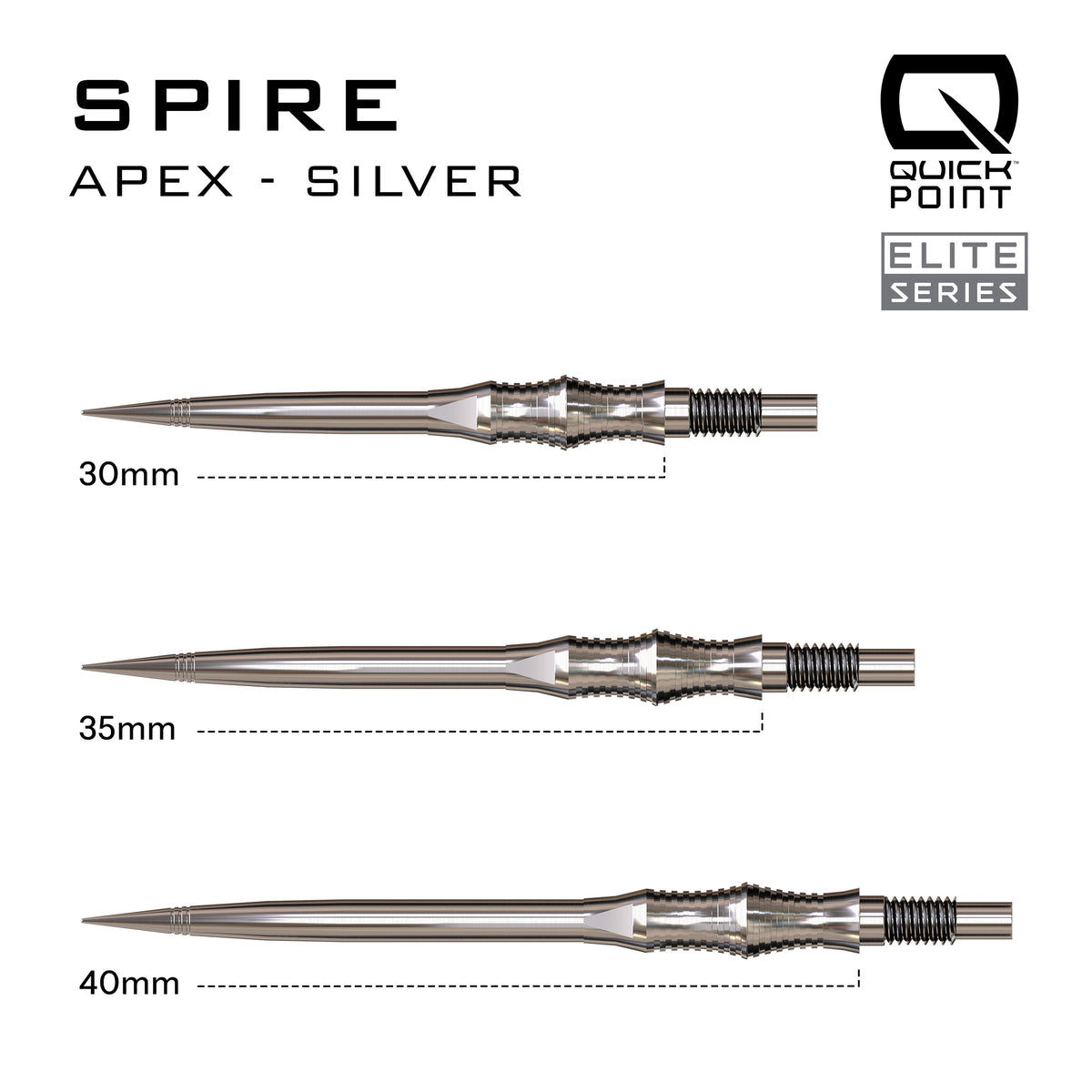 Harrows Quick Points - Stahlspitze - Apex Spire