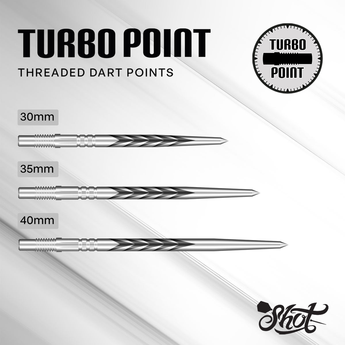 Shot Turbo Dartspitzen - Stahlspitze - Tribal Weapon