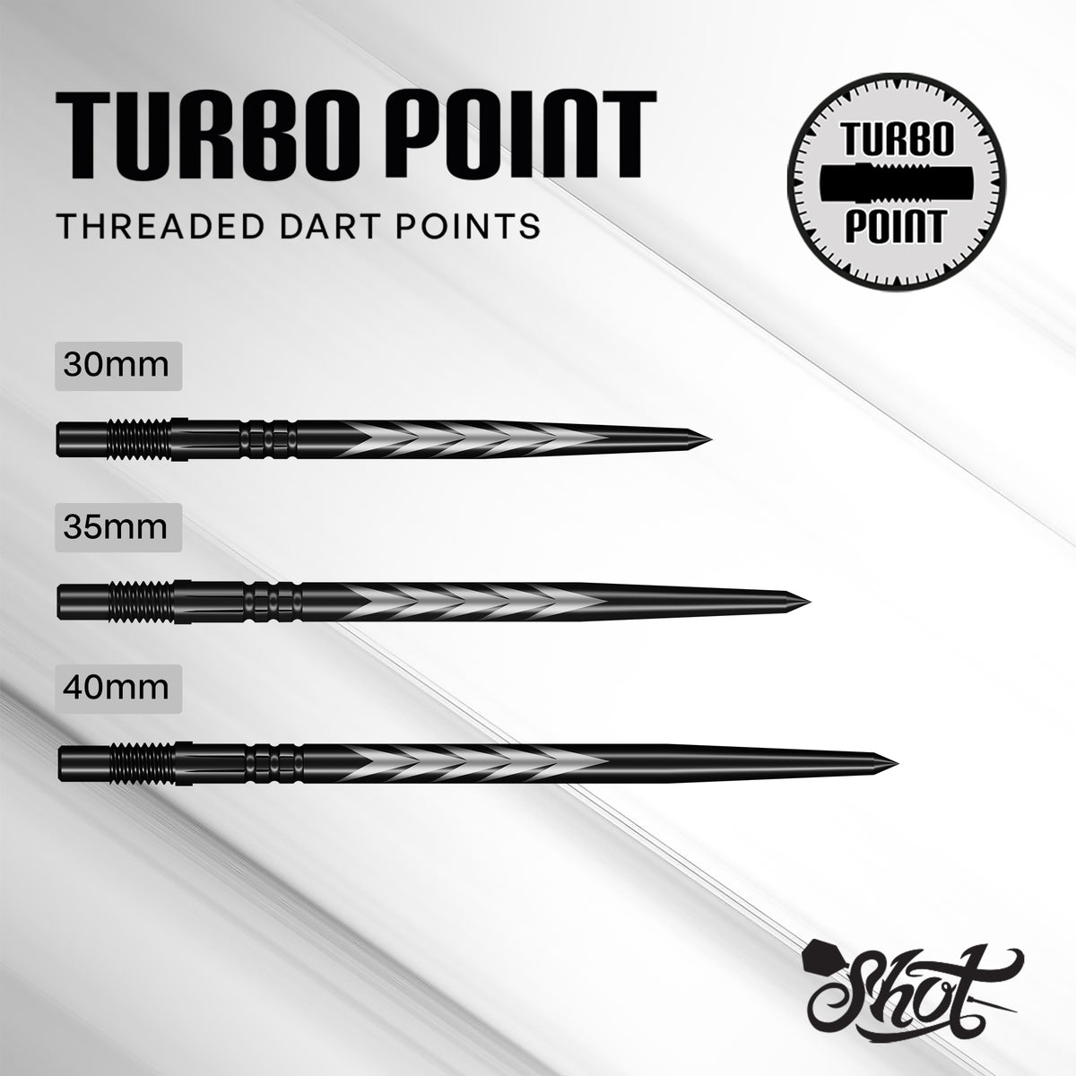 Shot Turbo Dartspitzen - Stahlspitze - Tribal Weapon
