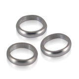 Shot Schaft Ringe - Aluminium - Silber - Set von 3