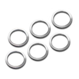Shot Lock Rings - Set of 6 - Silver