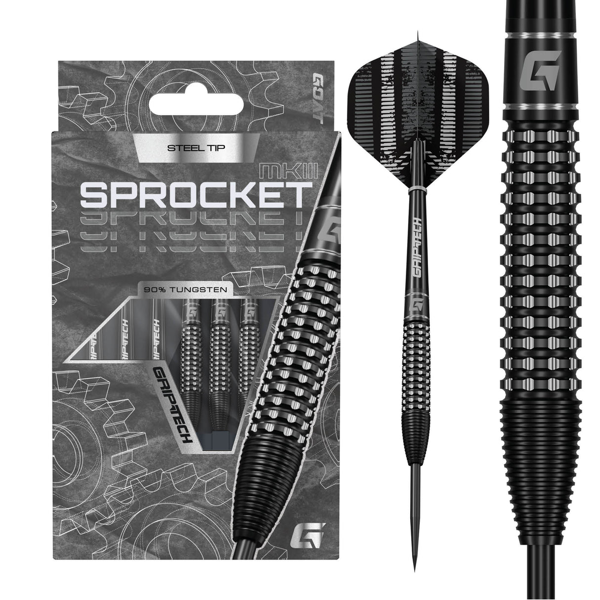 Goat Sprocket MkIII Darts - Stahlspitze - 90% Tungsten