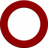 Designa Dartboard Surround - Pro - Heavy Duty - Plain Red
