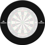 Mission Dartboard Surround - Pro - Heavy Duty - with Logo Black