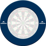 Mission Dartboard Surround - Pro - Heavy Duty - with Logo Blue