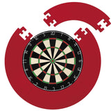 Designa Dartboard Surround - Jigsaw - Lightweight - Plain Red