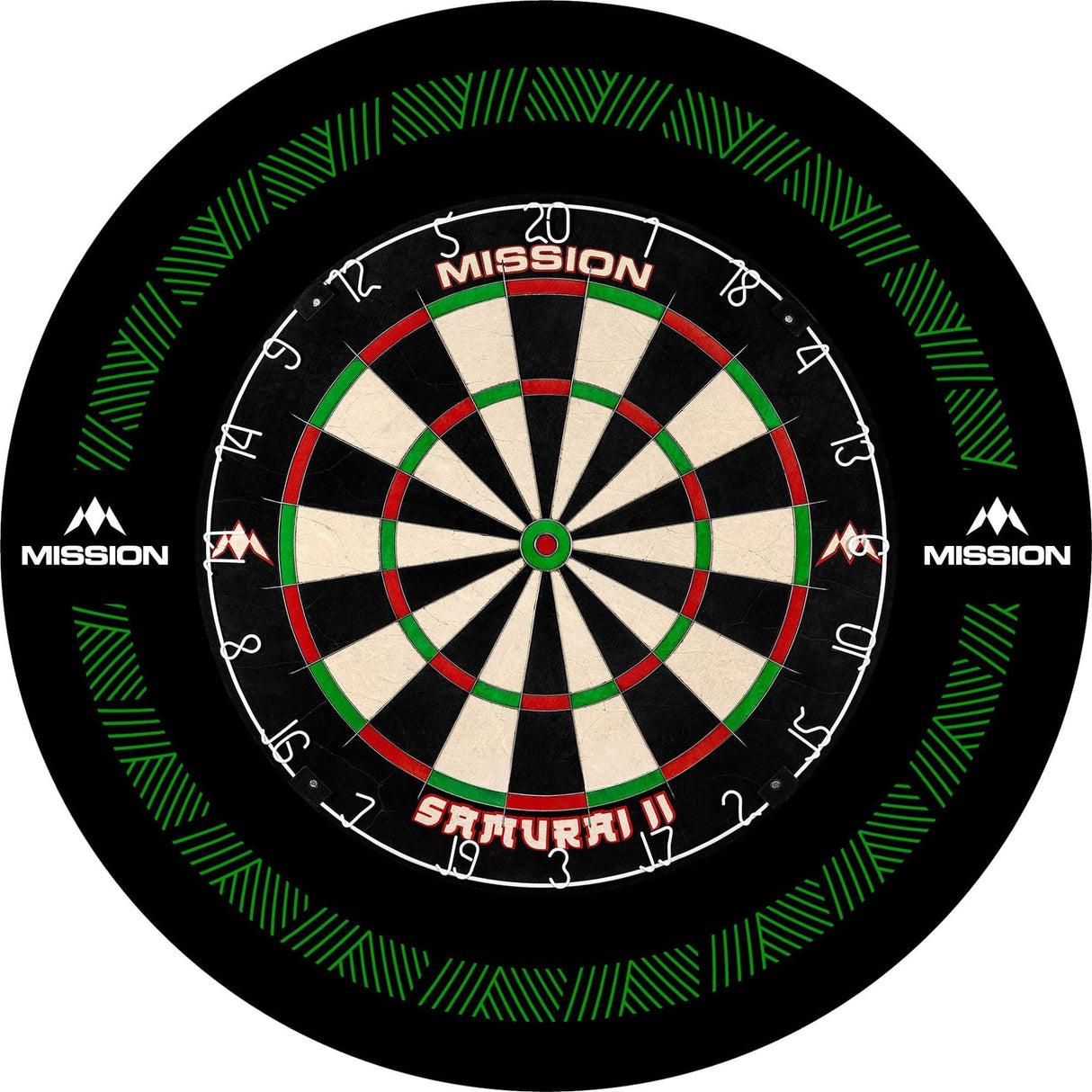 Mission Dartboard Surround - Heavy Duty - Design Collection - Green Reach