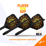 Caliburn SUP Dart Flights - Formgepresster Schaft & Flight - Sonne - Standard No6