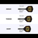 Caliburn SUP Dart Flights - Formgepresster Schaft & Flight - Sonne - Standard No6