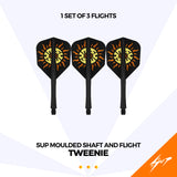 Caliburn SUP Dart Flights - Formgepresster Schaft & Flight - Sonne - Standard No6