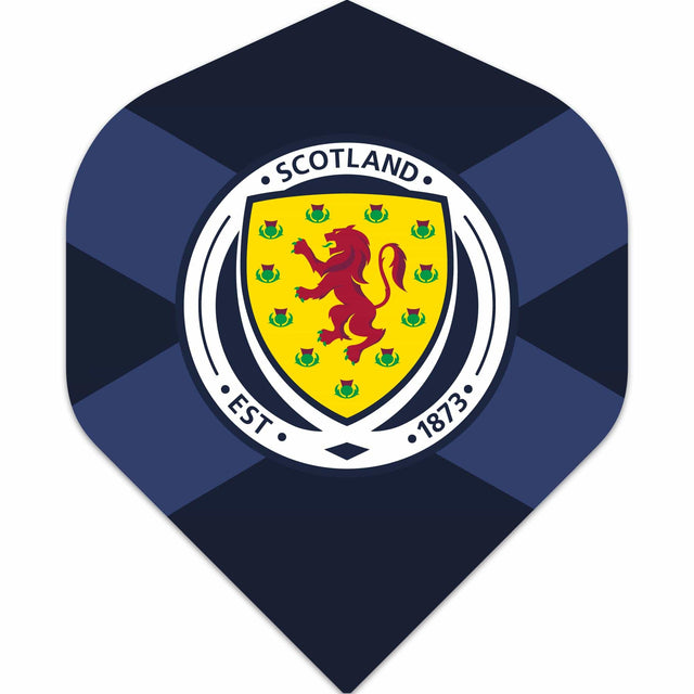 Scotland Football Dart Flights - Official Licensed - 100 Micron - No2 - Std - F3 - St Andrew - Navy Blue