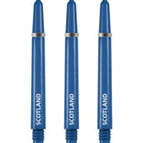 Scotland Football Nylon Shafts - Dart Stems with Springs - Blue - Medium Medium