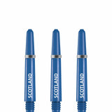 Scotland Football Nylon Shafts - Dart Stems with Springs - Blue - Medium Short