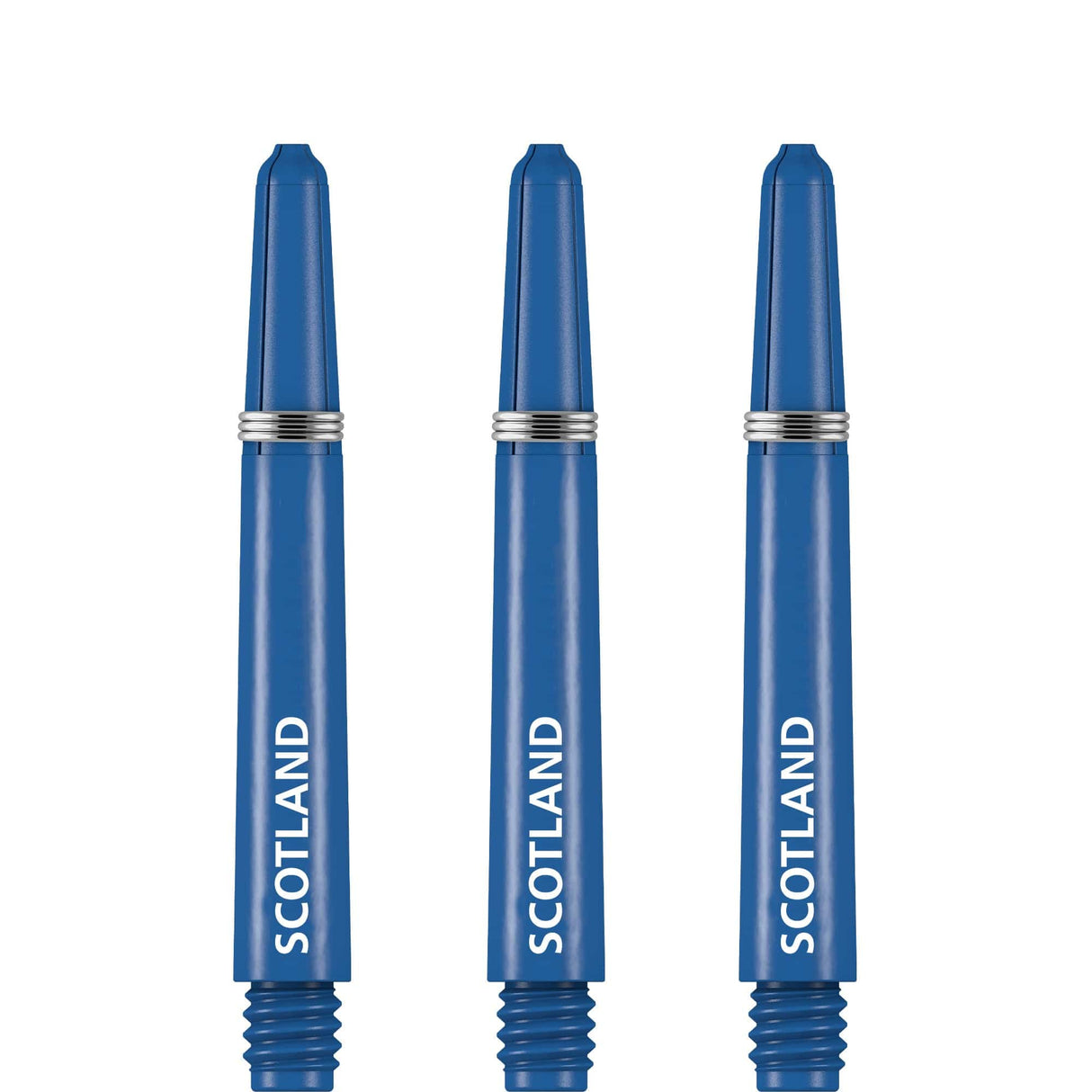 Scotland Football Nylon Shafts - Dart Stems with Springs - Blue - Medium Tweenie