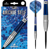 Mission Archie Self Darts - Stahlspitze - 90% Tungsten - Blau & Silber