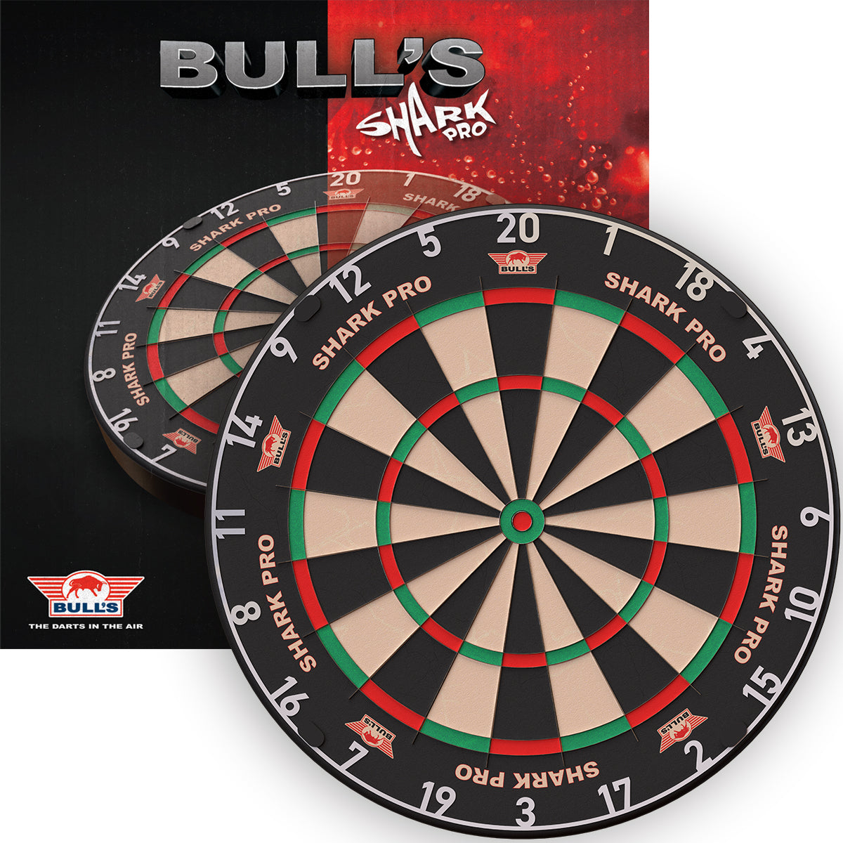 Bulls Shark Pro Dartscheibe – Advanced Competition Bristle Board