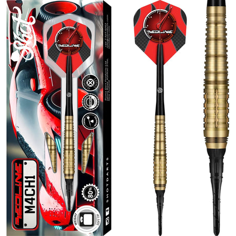 Shot Redline Darts - Soft Tip - 80% Tungsten - M4CH1 - 20g