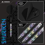 Mission Shuriken Darts - Stahlspitze - 90% Tungsten