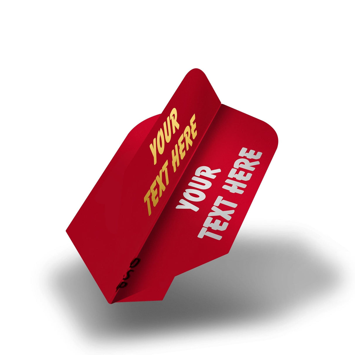 Personalisierte Flights - Hot Foil - 5 Sets - Poly Plain - Slim - Rot