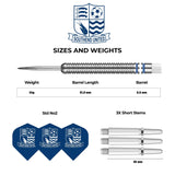 *Southend United FC - Official Licensed - Steel Tip Darts - Tungsten - 24g 24g