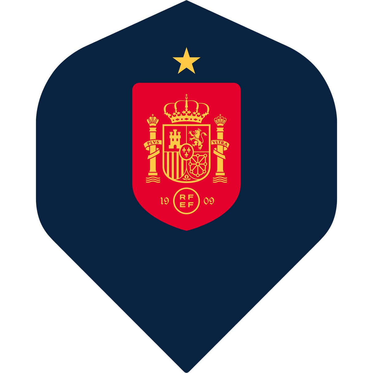 *Espana Football Dart Flights - Official Licensed - 100 Micron - No2 - Std - F2 - Spain - Blue