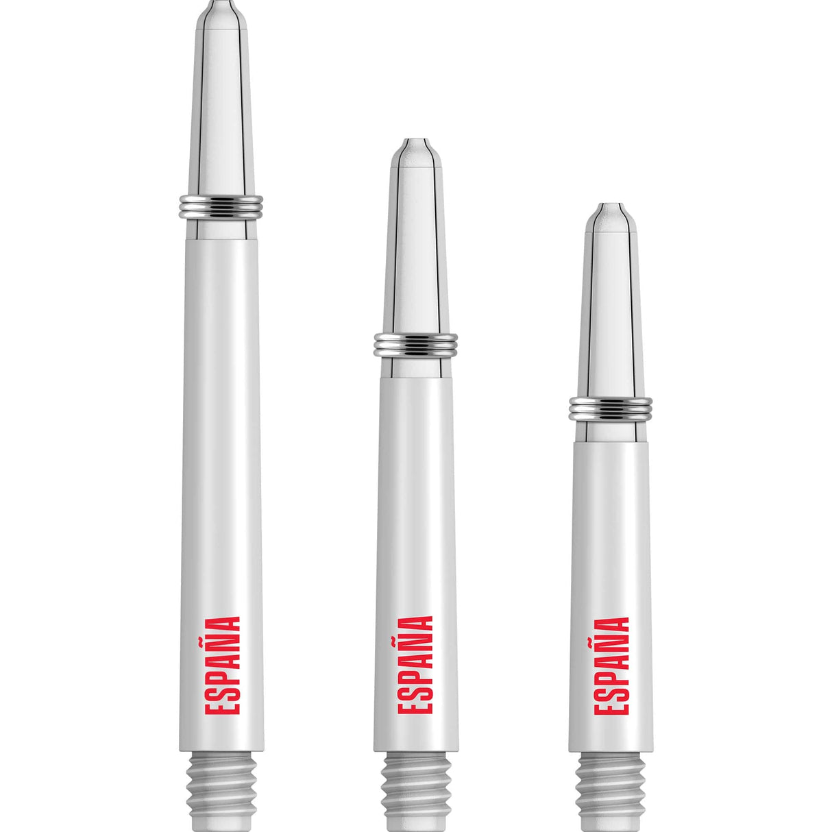 *Espana Football Nylon Shafts - Dart Stems with Springs - Spain - White