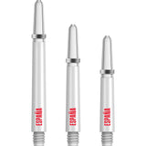 *Espana Football Nylon Shafts - Dart Stems with Springs - Spain - White
