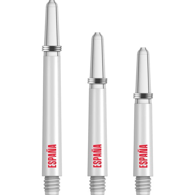 *Espana Football Nylon Shafts - Dart Stems with Springs - Spain - White