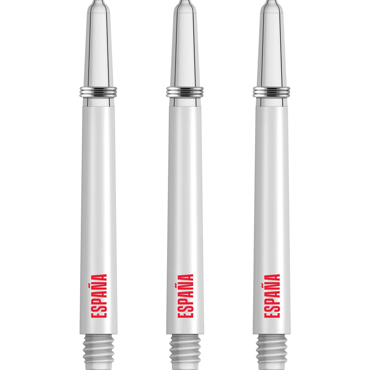 *Espana Football Nylon Shafts - Dart Stems with Springs - Spain - White Medium