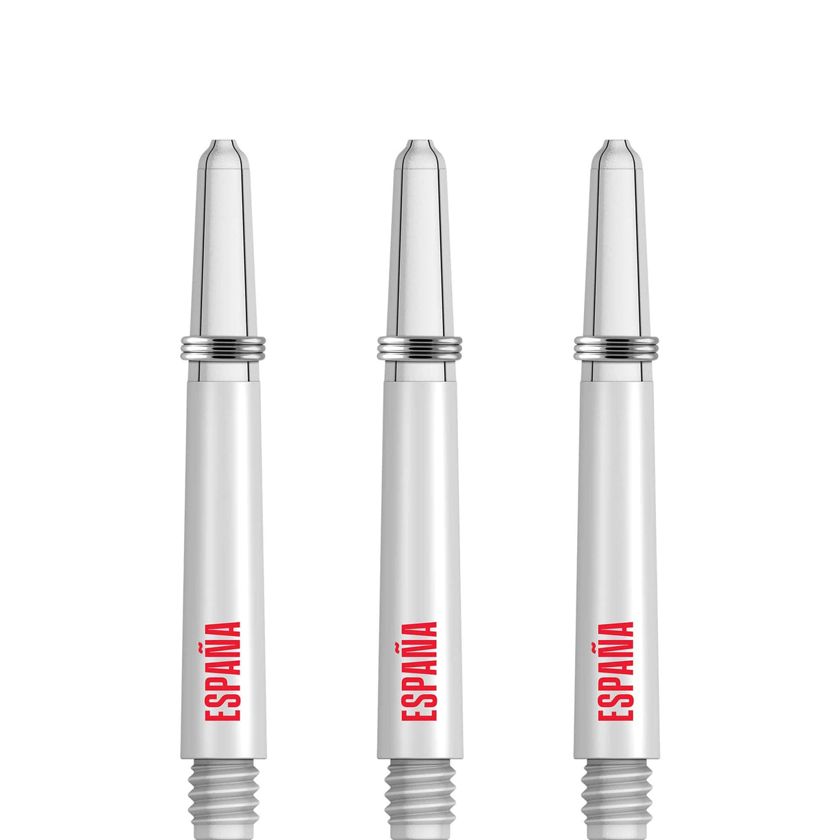 *Espana Football Nylon Shafts - Dart Stems with Springs - Spain - White Tweenie