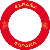 Espana Football Dartboard Surround - Official Licensed - S1 - Spain - Yellow Crest