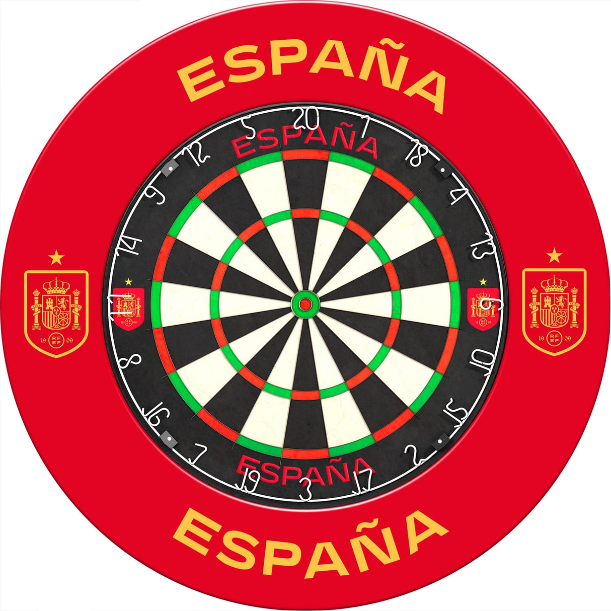 Espana Football Dartboard Surround - Official Licensed - S1 - Spain - Yellow Crest