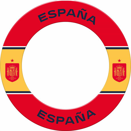 Espana Football Dartboard Surround - Official Licensed - S2 - Spain - Red & Yellow