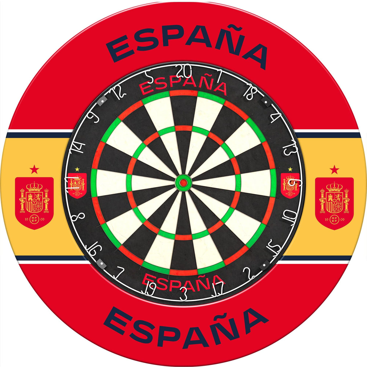 Espana Football Dartboard Surround - Official Licensed - S2 - Spain - Red & Yellow