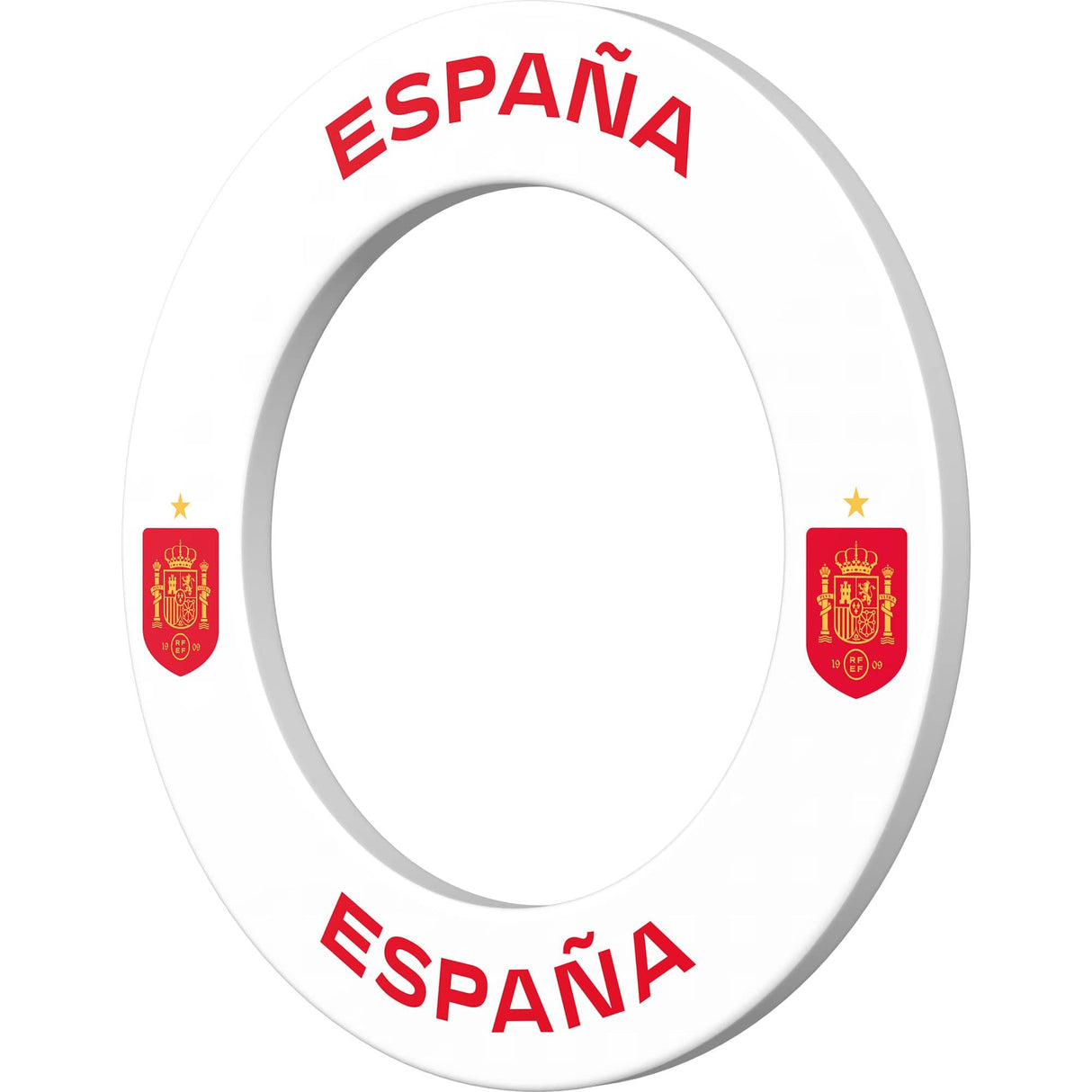 Espana Football Dartboard Surround - Official Licensed - S3 - Spain - White - Red Crest
