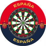 Espana Football Dartboard Surround - Official Licensed - S4 - Spain - Blue & Red