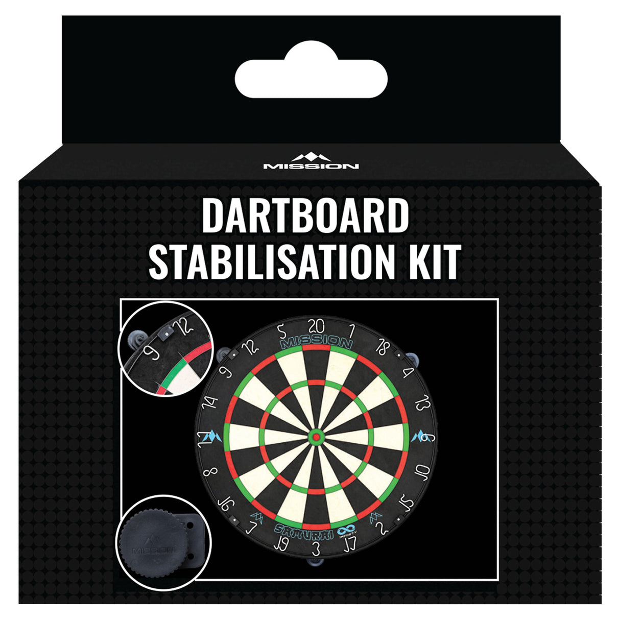 Mission Dartboard Stabilizer Kit – Einstellbares Nivelliersystem