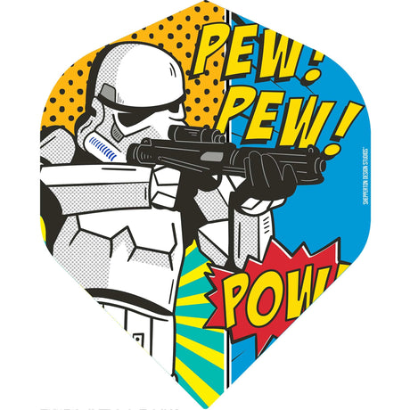Original StormTrooper Dart Flights - Official Licensed - No2 - Std - Storm Trooper - Pew Pew Pow