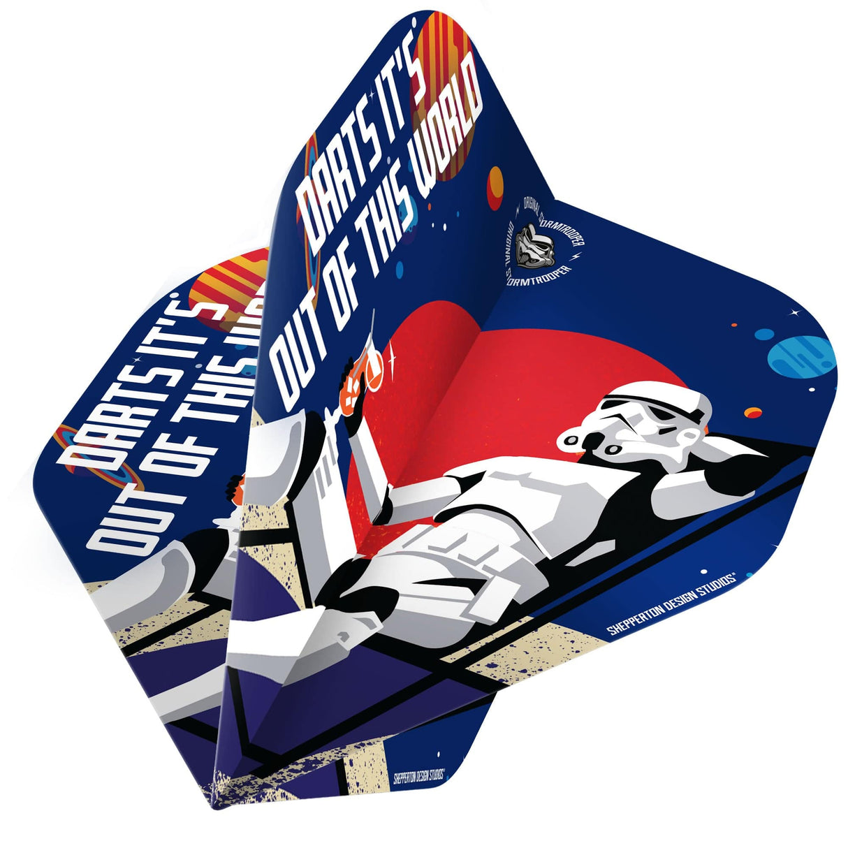 Original StormTrooper Dart Flights - Official Licensed - No2 - Std - Storm Trooper - Out of This World