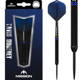 Mission Tavis Dudeney Darts - Steel Tip - 90% Tungsten - Black PVD