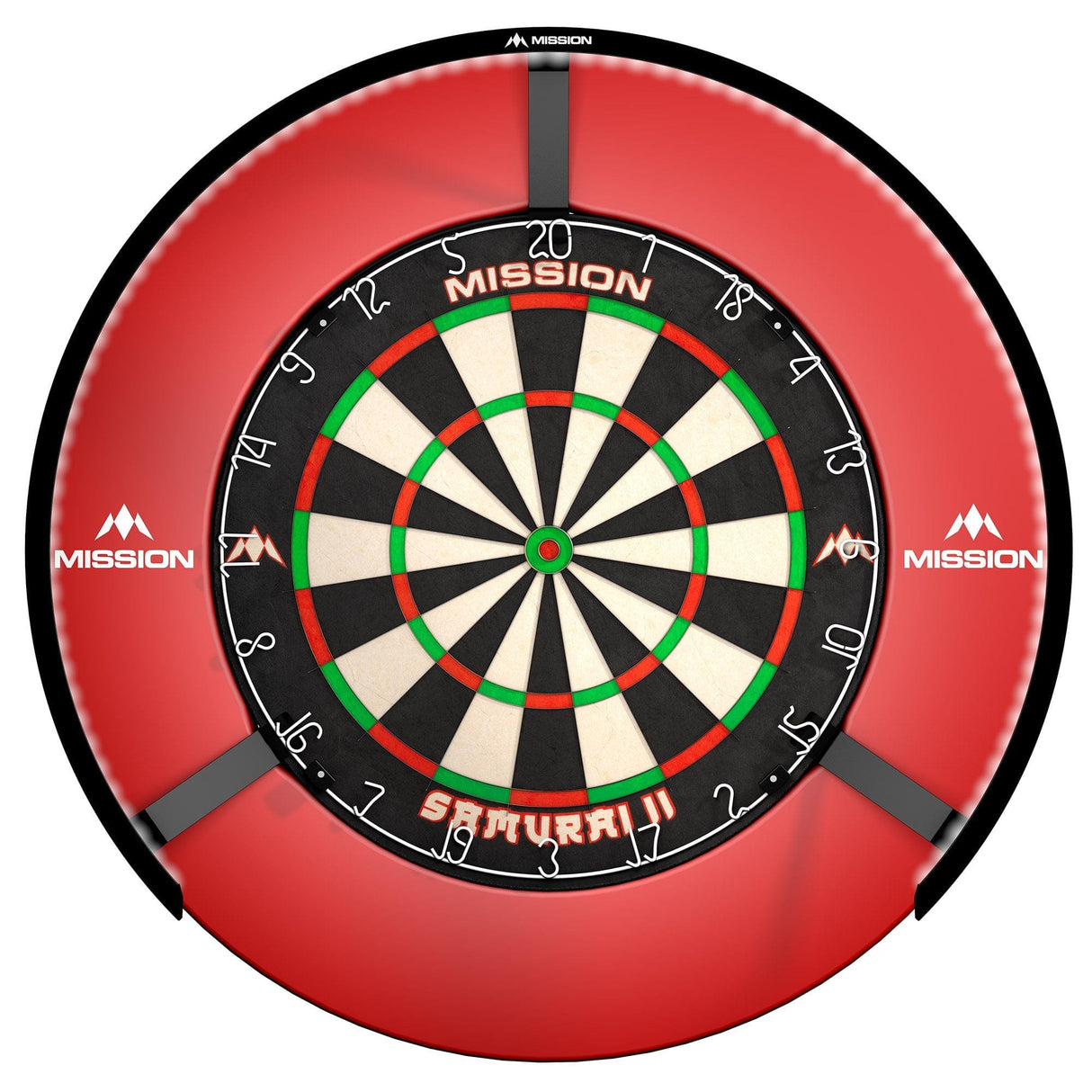 Mission Torus 270 Dartboard Lighting - Bright White Light Black