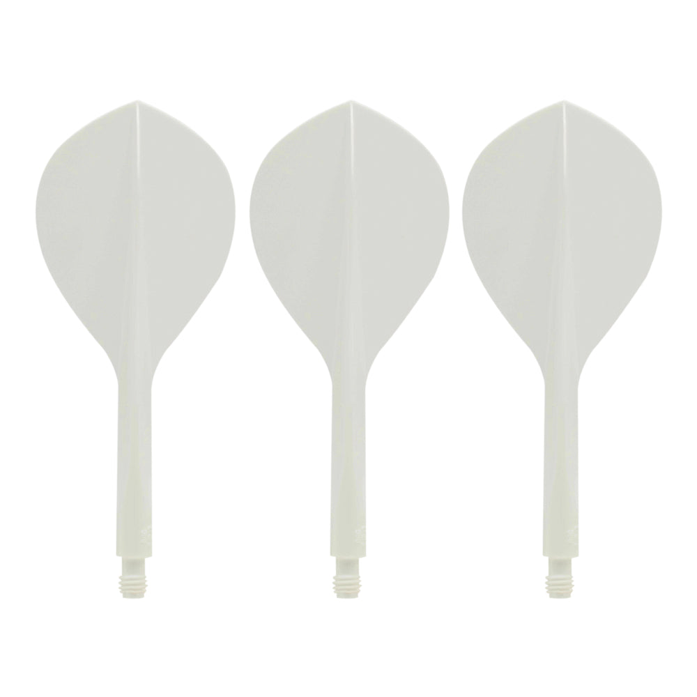 Condor AXE120 Dart Flights - Tropfenform - Weiß