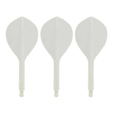 Condor AXE120 Dart Flights - Tropfenform - Weiß