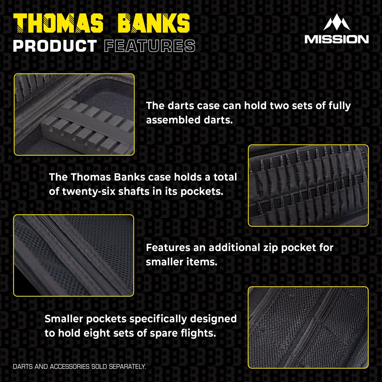 Mission Darts Players- EVA Dart Case - Thomas Banks