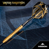 Mission Viktor Tingstrom Darts - Stahlspitze - 90% Tungsten - Gold